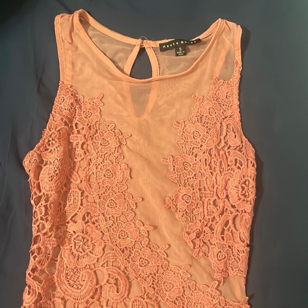 Blush pink body suit top size Small/ good condition